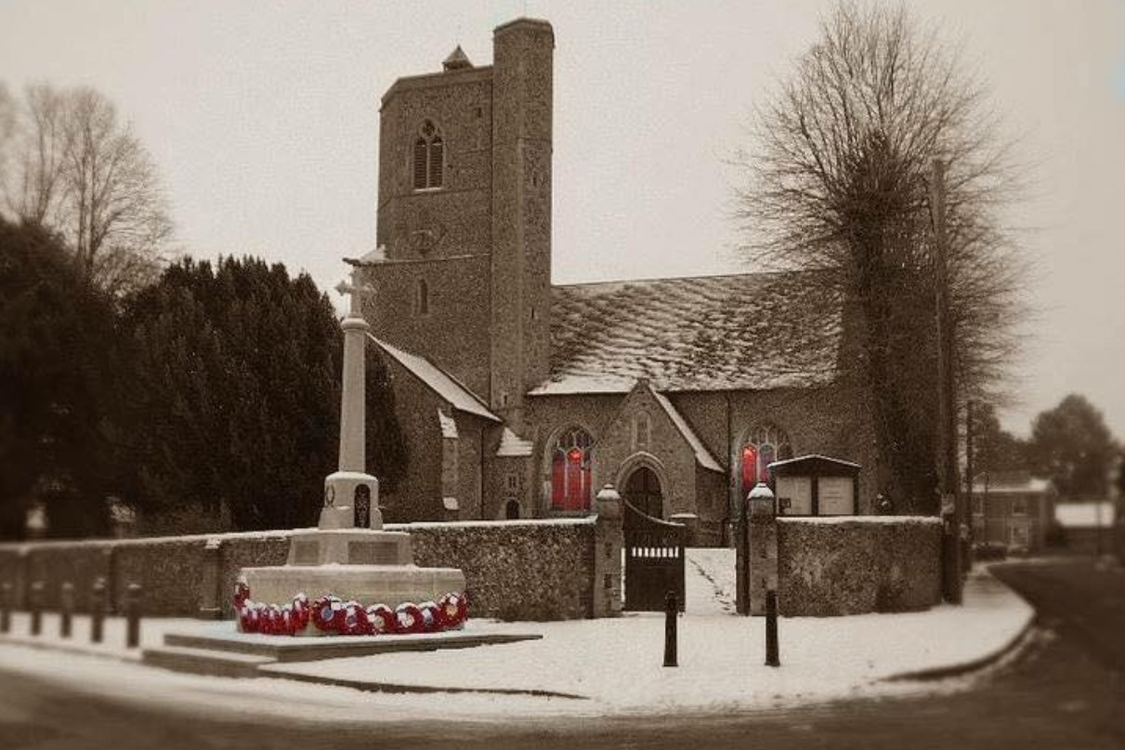 Cheveley St Mary's in the snow
